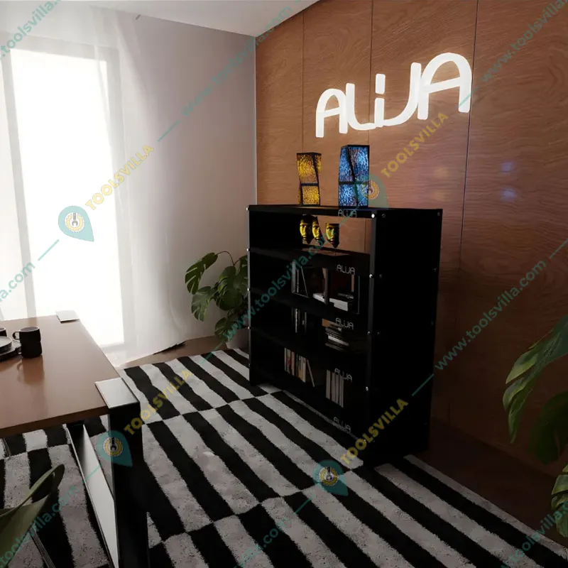 Alija 48 x 35 x 12 Inchs 5 Solid Metal Shelves Multipurpose Rack(Color-Black)