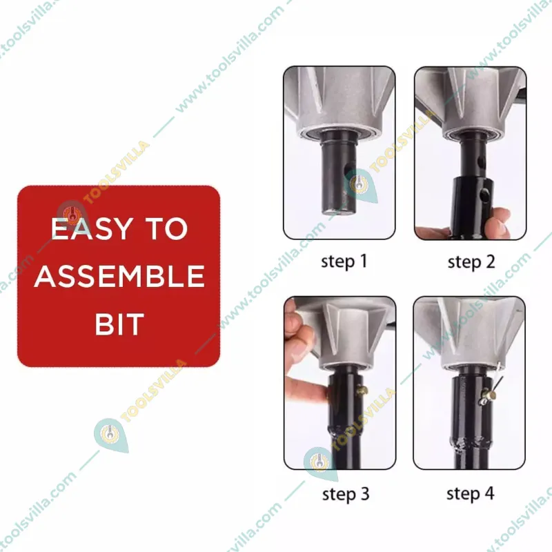 Heavy Duty 63-cc Earth Auger Engine with 152.4 mm (6 inch) Drill Bit | Post Hole Digger | Soil Drilling Machine
