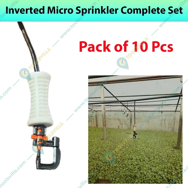 Automat Inverted Micro Sprinkler Complete Set Used for Agriculture, Landscape, Industrtial(Pack-Pack of 10 Pcs)