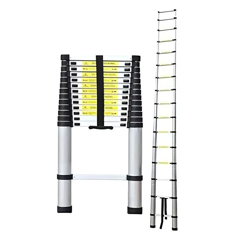 Bigapple 150 kg Capacity 16 Step (6.3 Meter/20.5 Feet) Aluminium Single Side Telescopic Ladder (BA-6.3M-TELESCOPIC)
