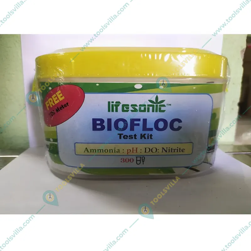 Lifesonic Biofloc Test Kit | 300 Tests Per Kit | Includes 75 Tests for Each of Ammonia, pH, DO and Nitrite