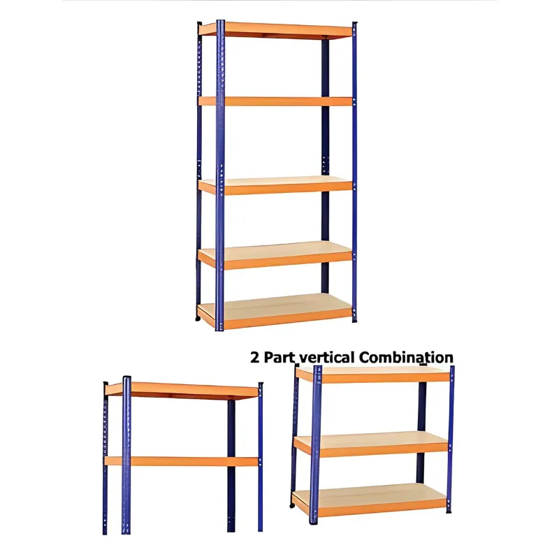 Made In India Boltless Metal storage rack 5 Layers (MDF Sheet) Size 90
