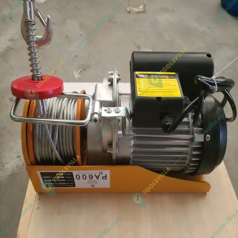 Boltz PA 600 kg Electric Hoist With 1.6 HP 100% Copper Winding Motor, 5 mm Diameter & 20 Meter Long Wire Rope