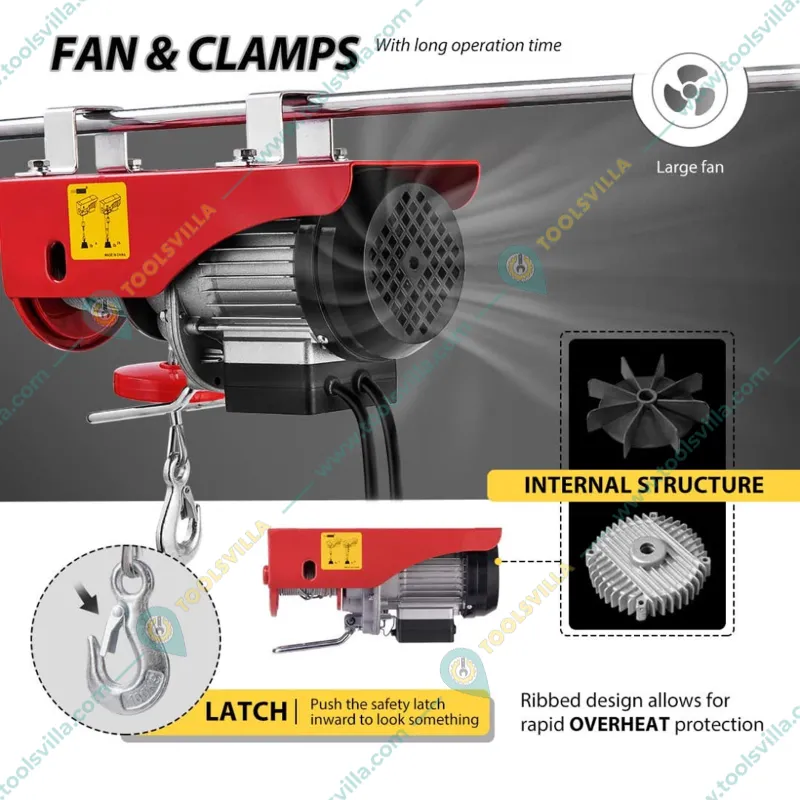 Boltz PA 600 kg Electric Hoist With 1.6 HP 100% Copper Winding Motor, 5 mm Diameter & 20 Meter Long Wire Rope