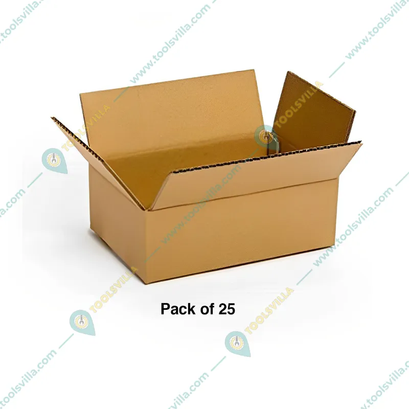 Corrugated 3 Ply Brown Packaging Box, 6x5x2 inch(Pack-25 Pcs)