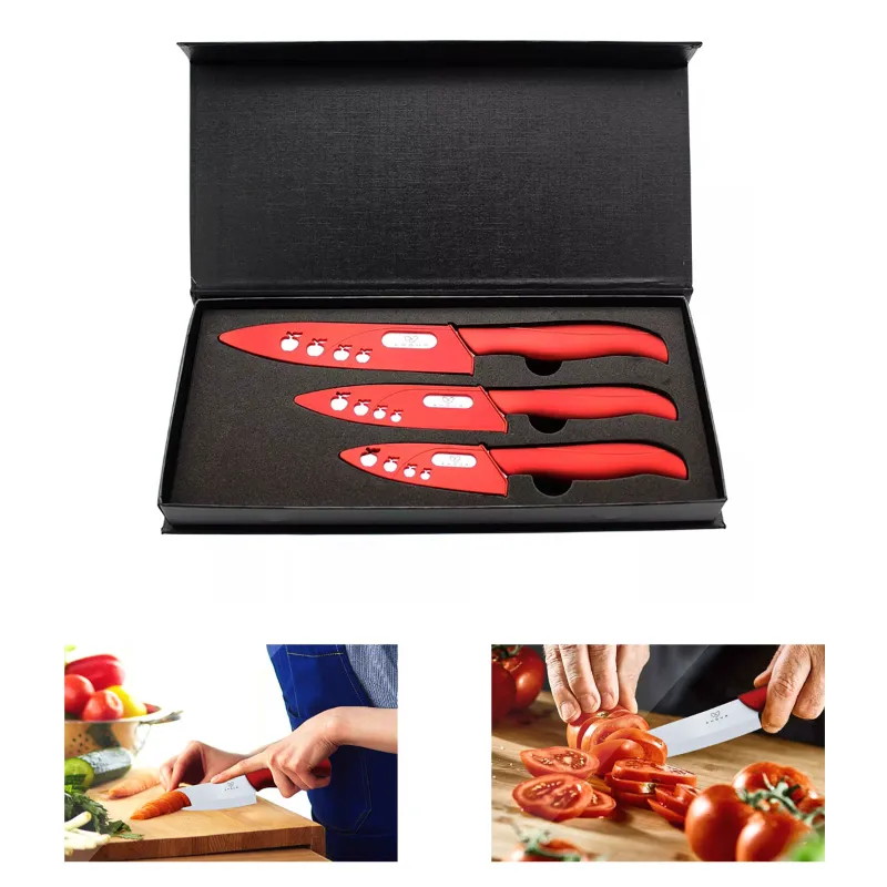 Armour Ceramic Blade Food Cutting Knife (Set of 3)