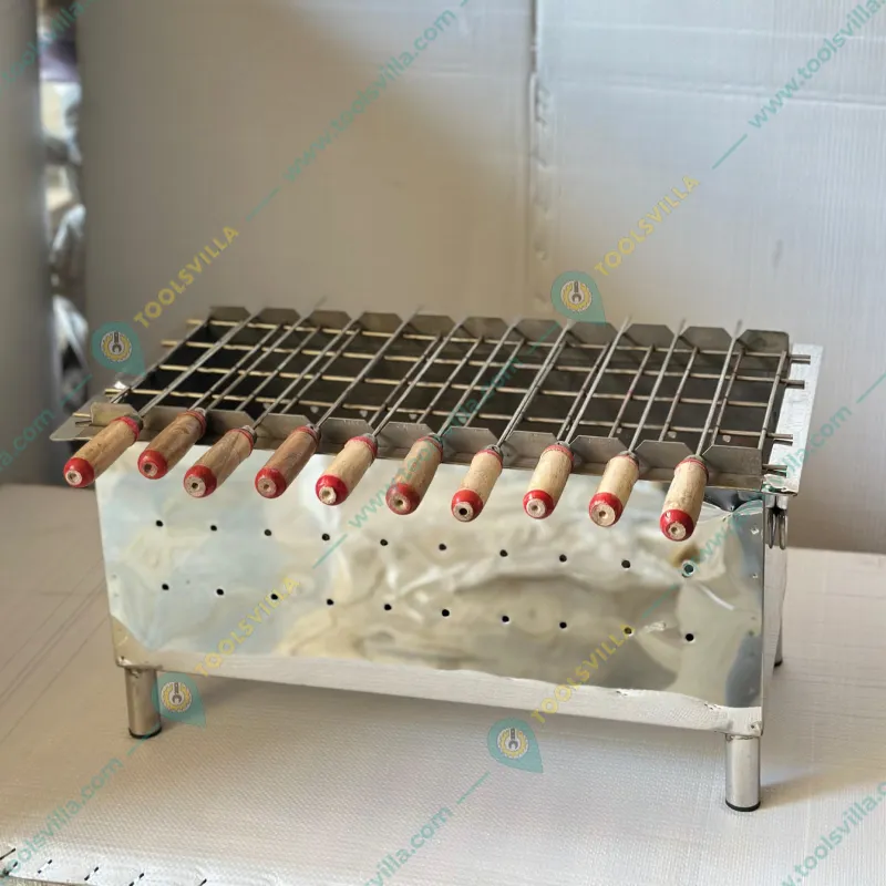 Premium Quality SS Charcoal Barbeque Grill, With 6 Skewers