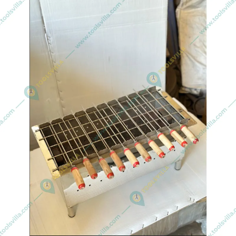 Premium Quality SS Charcoal Barbeque Grill, With 6 Skewers