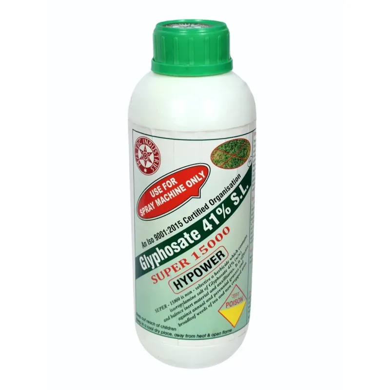 Super 15000 Liquid Glyphosate 41 % Sl used in non-crop areas, open fields, bunds and water channels