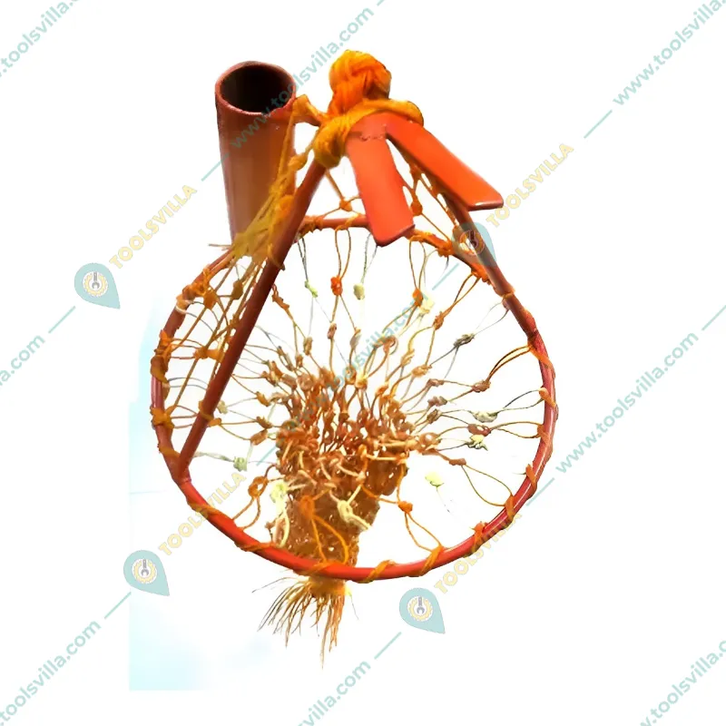 2 Pcs Fruit Plucker For Chikoo, Plum, Guava And Other Fruits, Mild Steel & Nylon Net Material