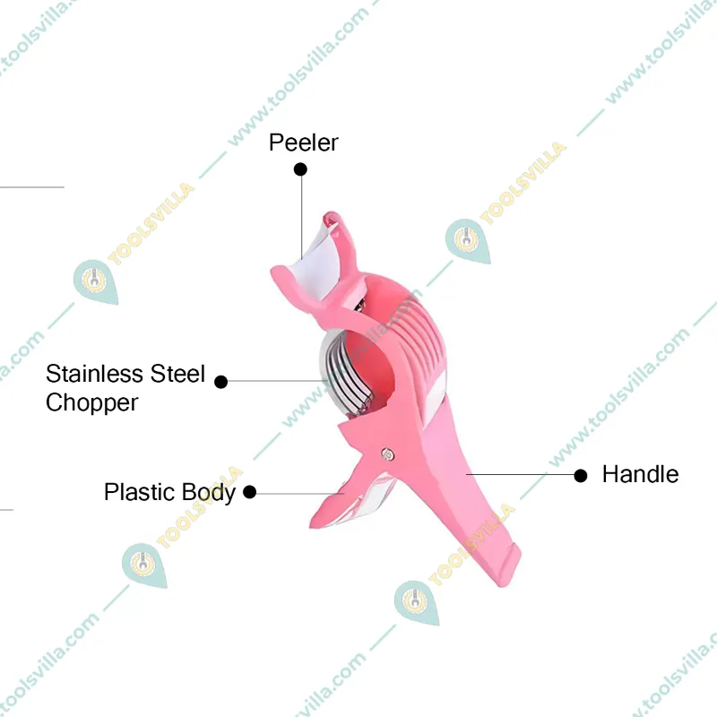 Combo Of Handy Dori Chopper & Vegetable and Fruit Cutter Scissor (Pack of 2)