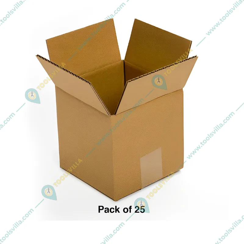 Corrugated 3 Ply Brown Packaging Box, 5x4.5x3.5 inch(Pack-25 Pcs)