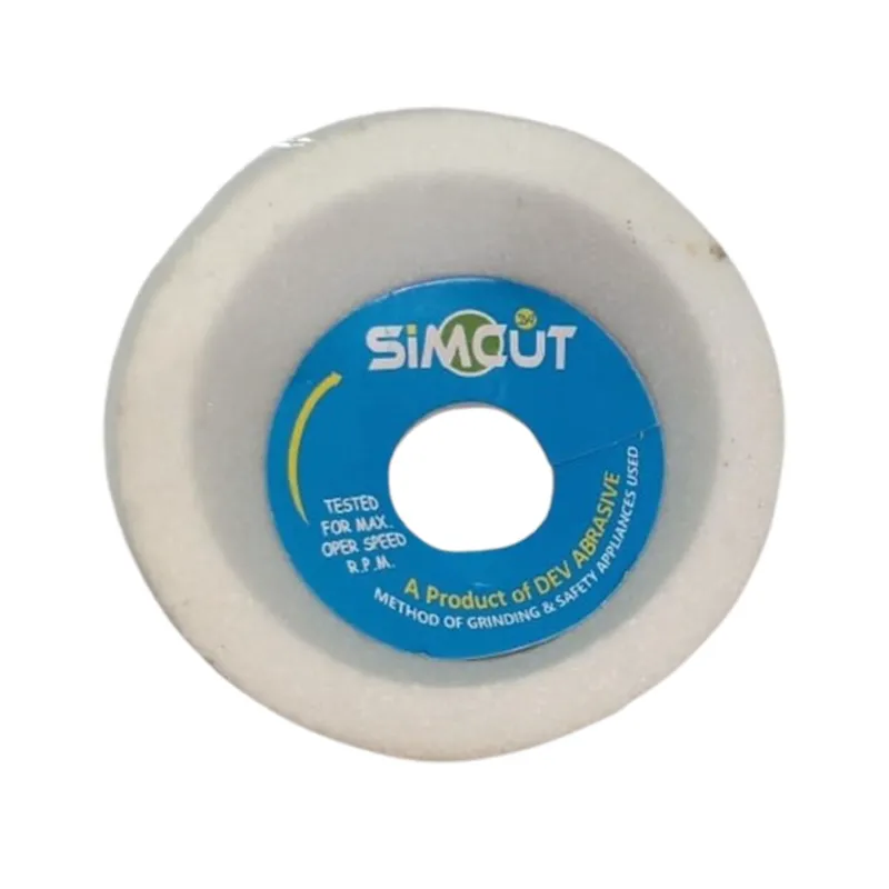 Cup Grinding Wheel (White) Teper, 100mm X 50mm X 31.75mm Cup Wheels (Pack of 3)