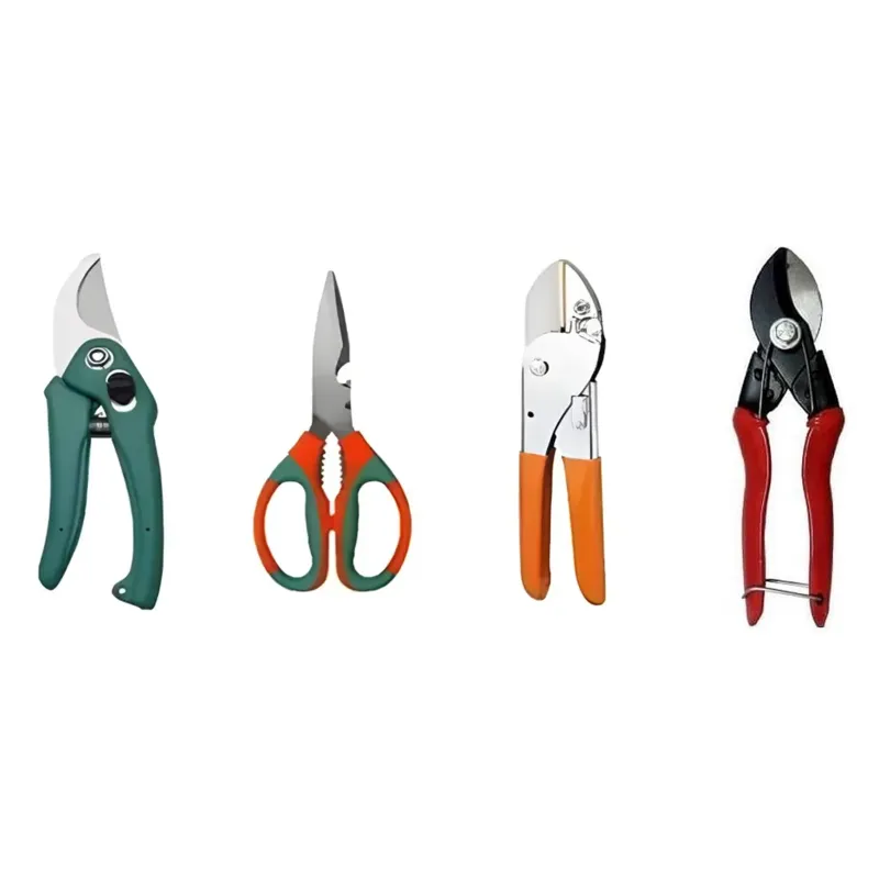 AGT Garden Combo of Roll Cut Cutter, Double Cut Cutter, Imported Garden Pruner and Garden Scissor (Set of 4)