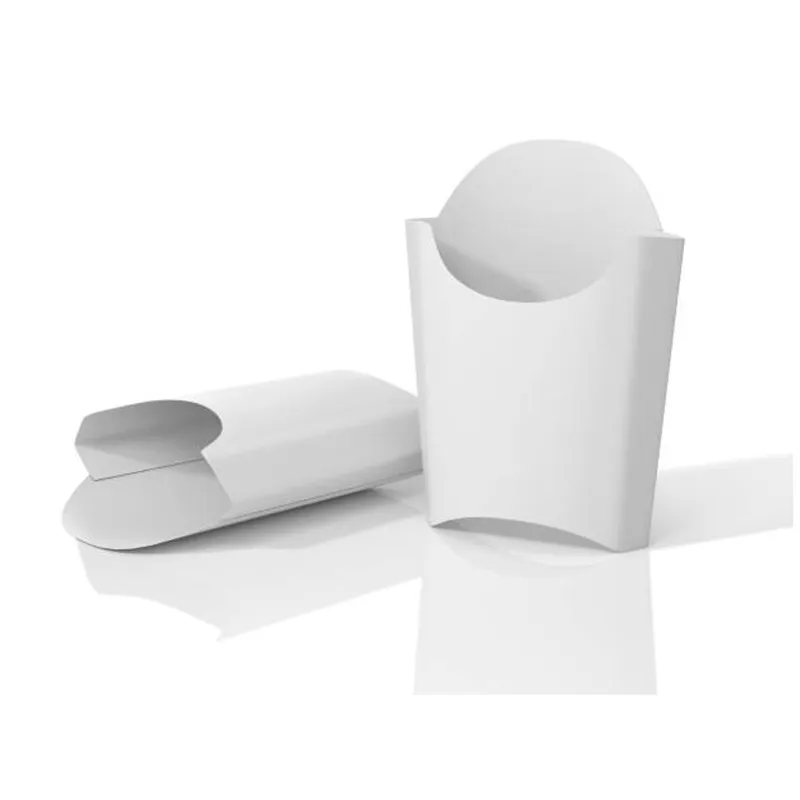 Disposable White French Fry Paper Box/Holder(Pack-50)