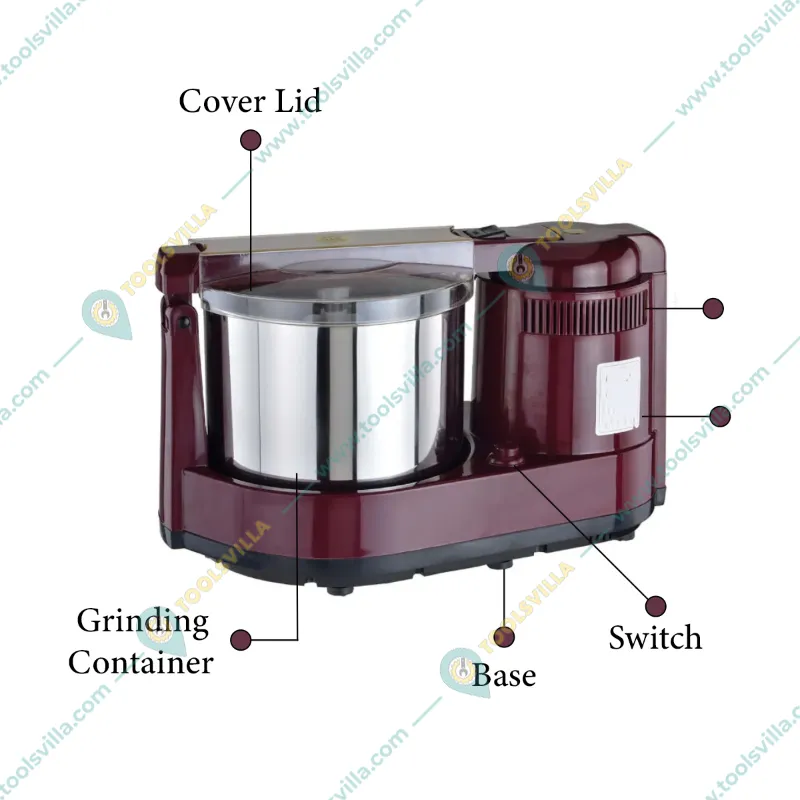 Made in India 2 Litre Domestic Table Top 150W Wet Grinder With Copper Winding Motor