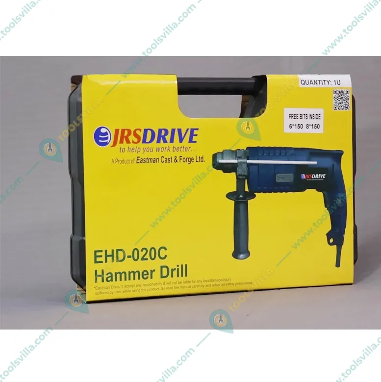 JRS Drive 20mm (0.78"), 500W, 1200 RPM Hammer Drill With BMC Box (EHD-020C)