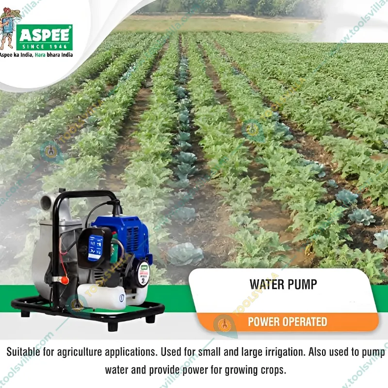 Aspee WP1535, 1.5 HP Electric Water Pump, 2 Stroke, 1.5 Inch Output
