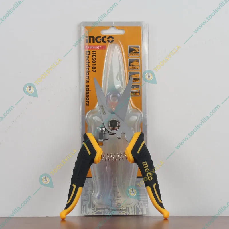 Ingco 7 Inch / 178 mm Electrician's scissors (HES0187)