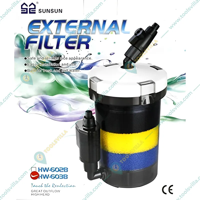 External Canister Aquarium Filter, 6 Watt, 400 L/hr