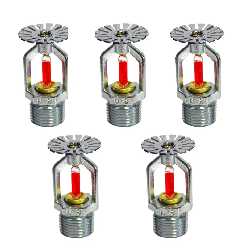 SENSE SAFETY 68°C Pendent Fire Sprinkler System (Pack of 5) - Ceiling Mounted Fire Fighting Equipment