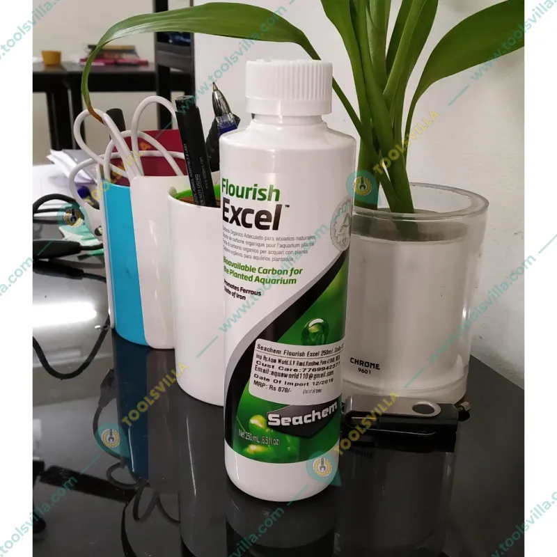 SEACHEM Flourish Excel 250ml, CO2 injection Aquatic Plant Fertilizer (250 ml)