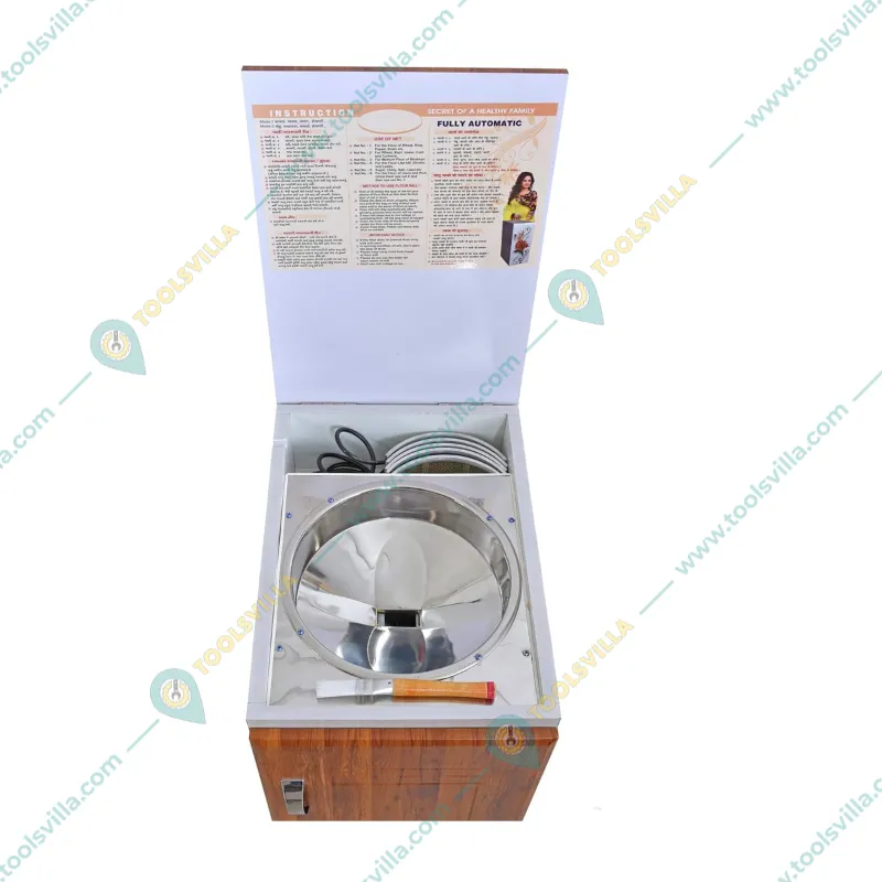 Microactive Alpha Fully Automatic 1 HP Domestic Flour Mill/Atta Chakki/Ghar Ghanti Machine 8 to 10kg/hour With Free Accessories