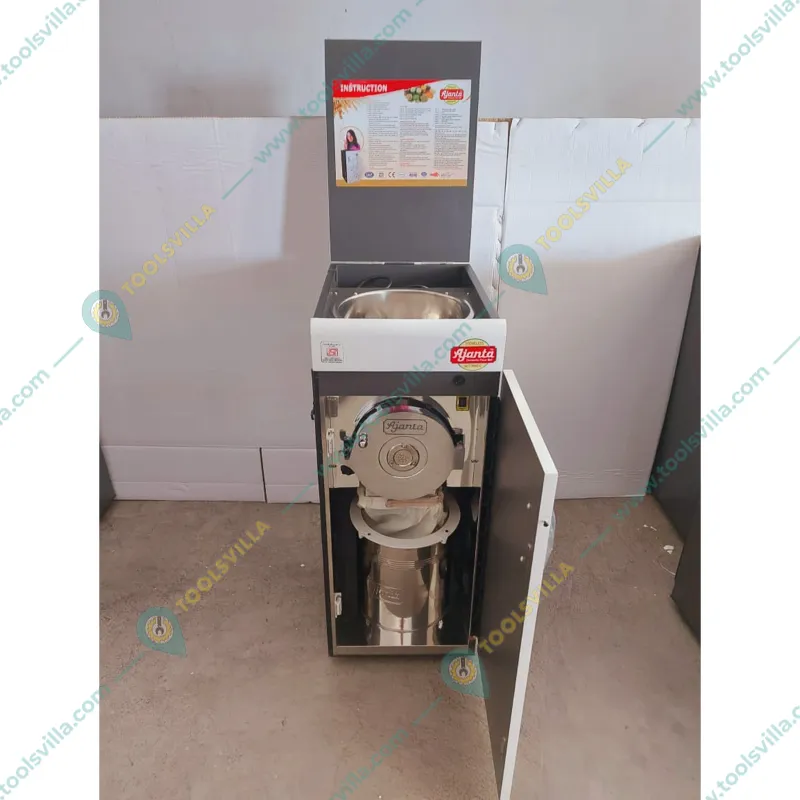 Ajanta GOLD (2 IN 1)2 HP Domestic Cabinet Type Flour Mill, 11-14 Kg/hr Capacity Free Accessories