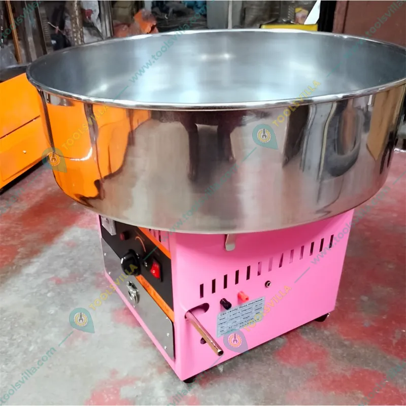 Commercial Gas and Battery Operated Cotton Candy Machine with 0.75 HP Motor with Free Sugar Scoop