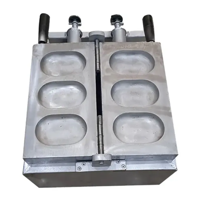 Commercial Gas Operated 3 Pcs Egg Bread/Burger Maker Machine