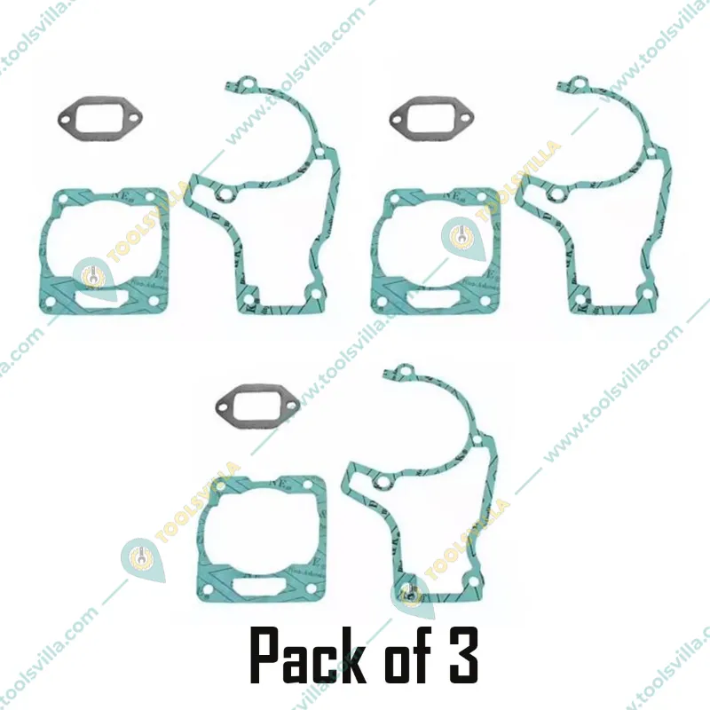 Gasket Set (Pack Of 3), For Stihl MS-382 Petrol Chainsaw, MS382-040