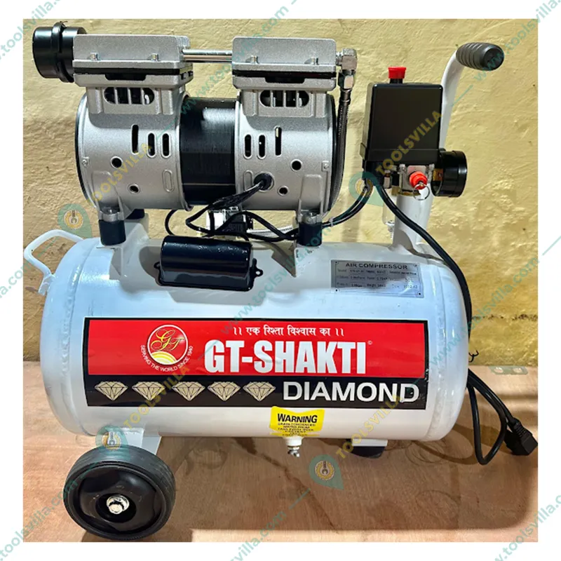 GT Shakti 30 L Oil Free Air Compressor with 0.75 HP  Copper Winding motor (GTD-OF-30)