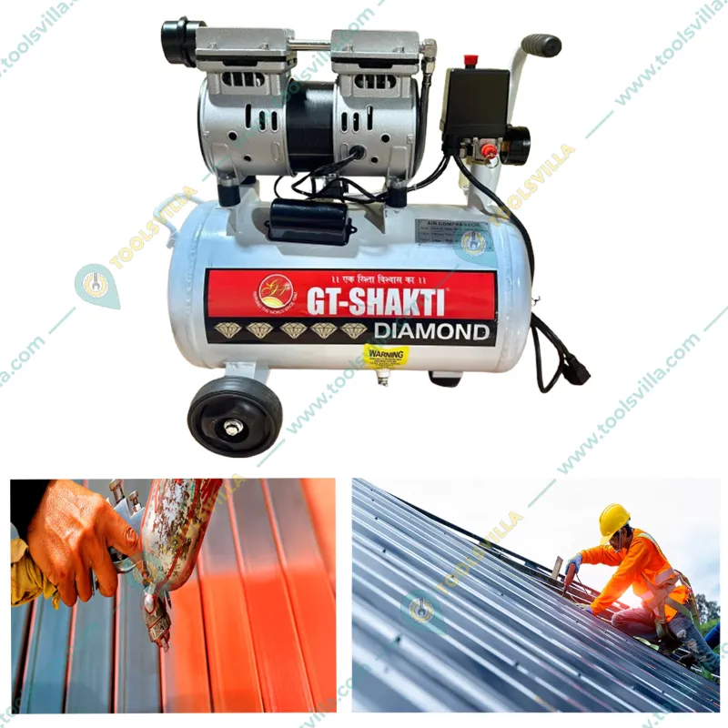 GT Shakti 30 L Oil Free Air Compressor with 0.75 HP  Copper Winding motor (GTD-OF-30)