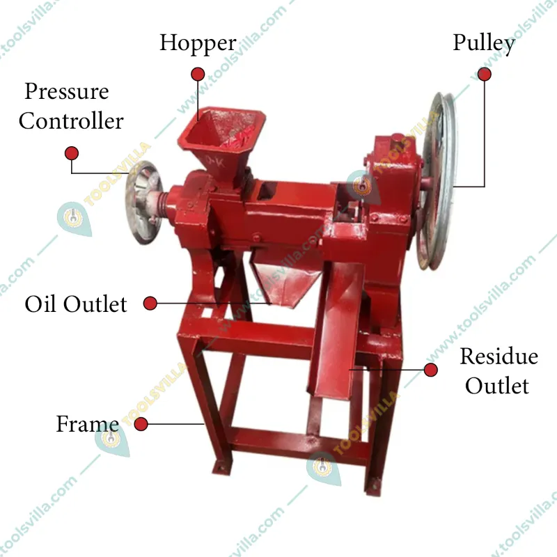 Heavy Duty 12 Patti Oil Seeds Press/Expeller Machine, 10-15Kg Per Hour with 3 Hp Motor
