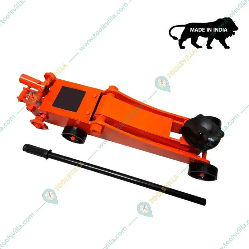 Heavy Duty 3 Ton Load Capacity Hydraulic Floor Trolley Jack for Commercial Purposes- 470 mm Max. Lifting Height