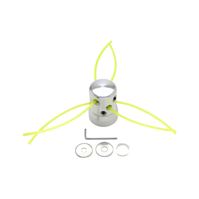 Heavy Duty Aluminum Trimmer Head For Brush Cutter With 6 Holes For Grass Trimming