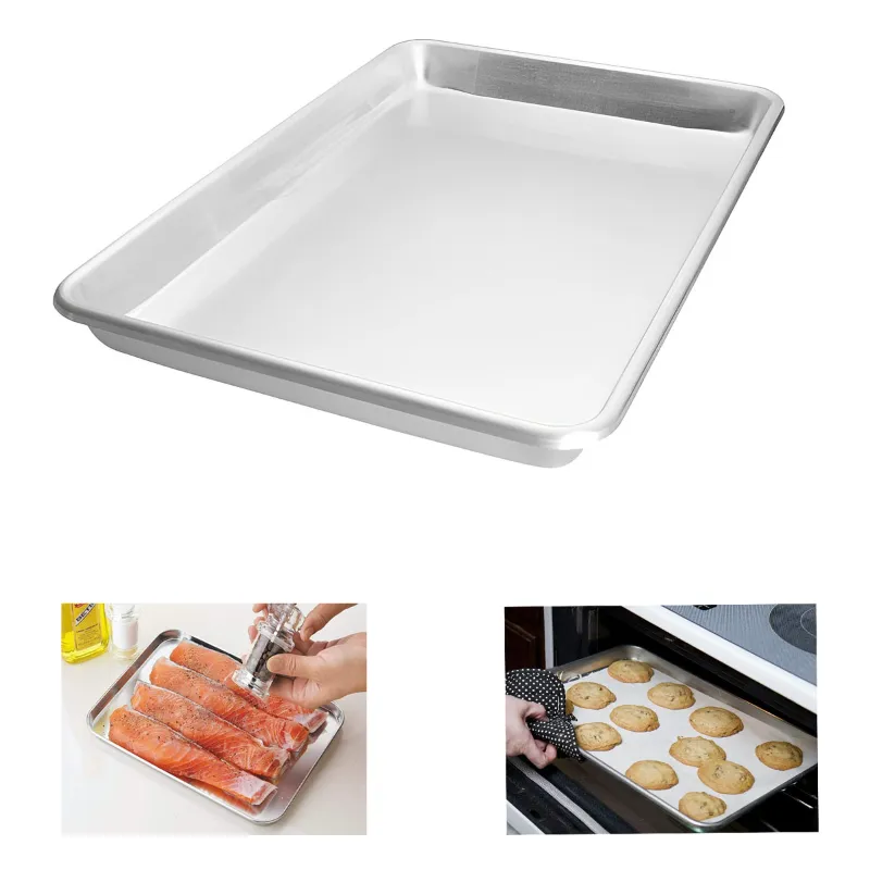 High Quality Alloy Steel Baking Tray(Pack of 2)