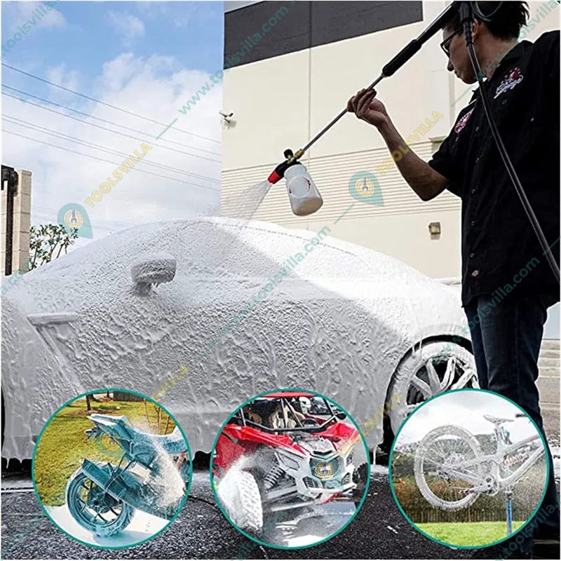 Shakti Technology 1 Liter Brass Foam Cannon with Orifice and Mesh