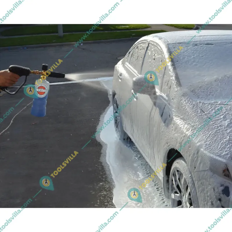 Shakti Technology 1 Liter Brass Foam Cannon with Orifice and Mesh