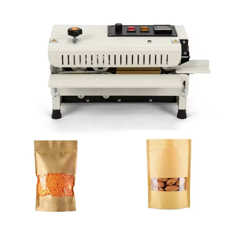 Premium Continuous Horizontal Band Sealing Machine FR-400 with Cooling Fans, 500W