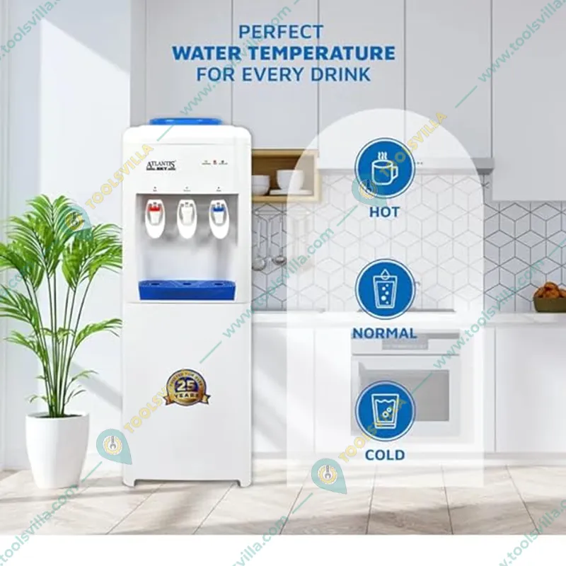 Atlantis Sky Hot, Normal and Cold Water Dispenser with Cooling Cabinet