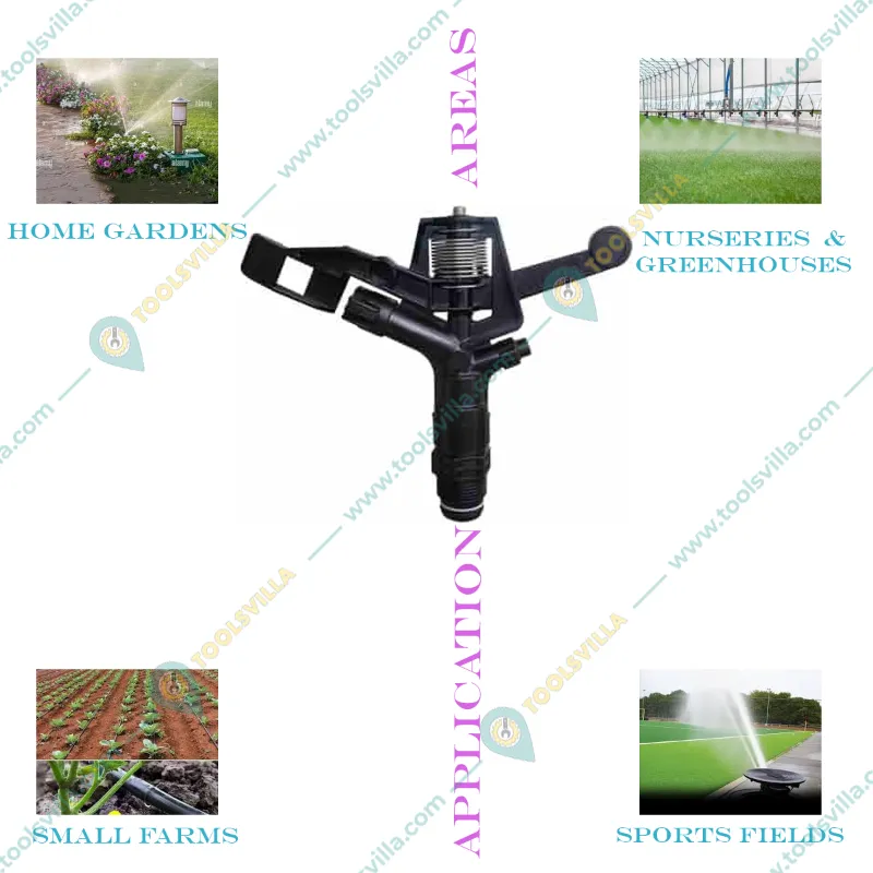 SUJAY S3P Plastic Garden Sprinkler with 3/4 inch Inlet for Agricultural and Irrigation Purposes
