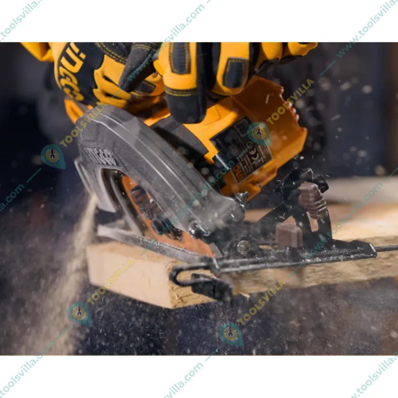 Ingco 165 mm 20V Lithium-Ion Cordless Circular Saw With Cutting Blade, 5200 RPM (CSLI1652)