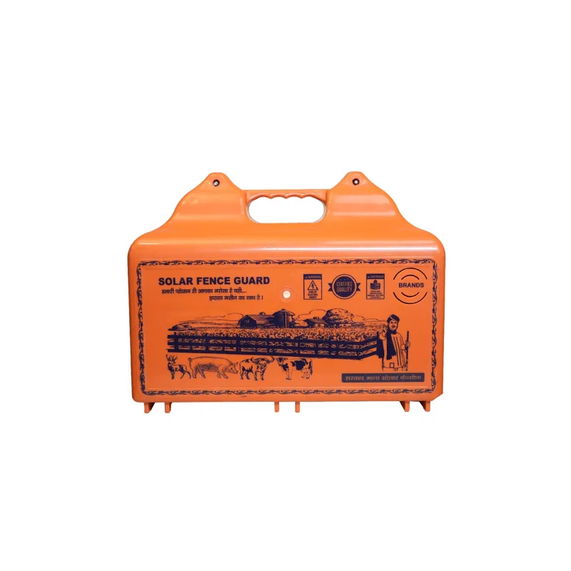 Khetpal 12KV Solar Zatka Machine for 40 Acre Area with Siren, Cables and Battery Connectors (1 Year Warranty)