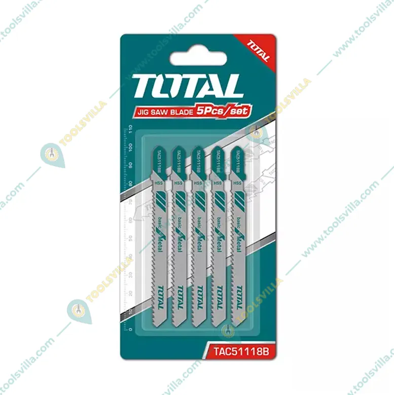 Total 5 pcs Jig Saw Blade for Metal (TAC51118B) - Pack of 5