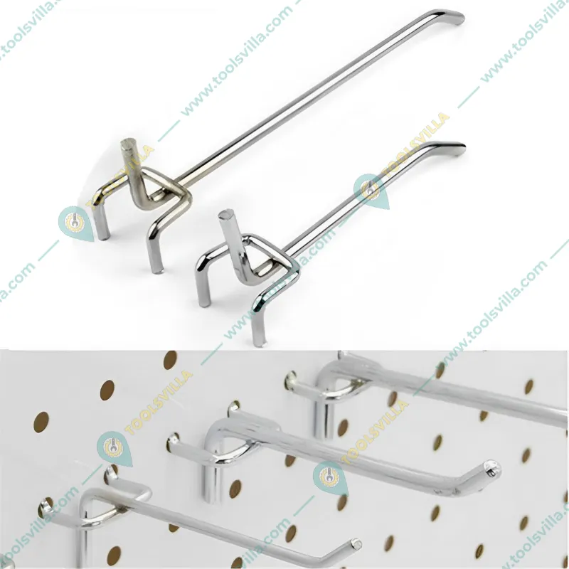 Made In India 30 x 4.5 cm Single-Sided Hook For Supermarket Shelves - Set of 5 