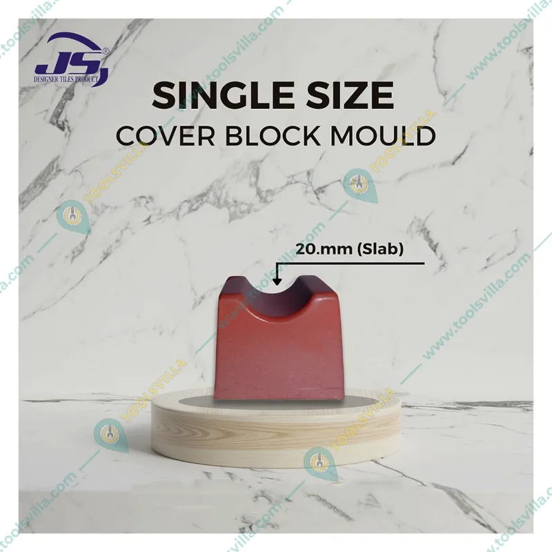 JS Designer 35 x 34 x 4 cm. Rubber Cover Block Mould 20 mm (64 Cavity)