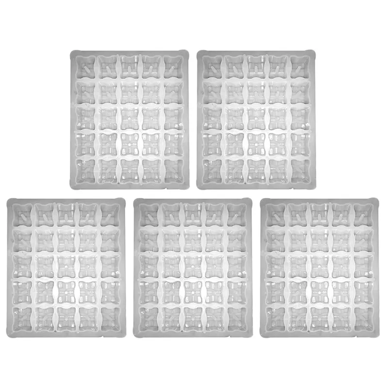 JS Designer 27 x 27 x 2.5 Cm Plastic Cover Block Mould 20,25,40,50mm (Pack of 5)