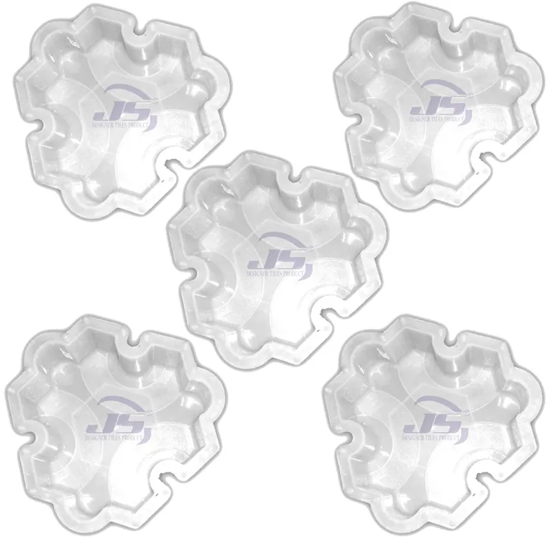 JS Designer 22 x 6 cm Plastic Galaxy Paver Block Mould (Pack of 5)