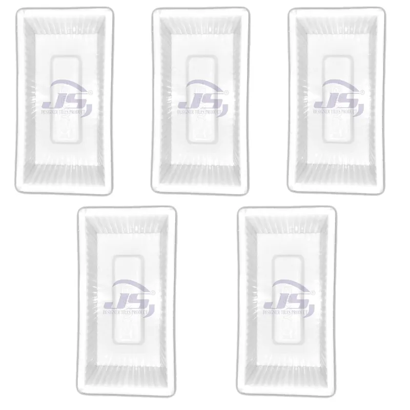 JS Designer Plastic Brick Mould, 10x5x3 inch (Pack of 5)